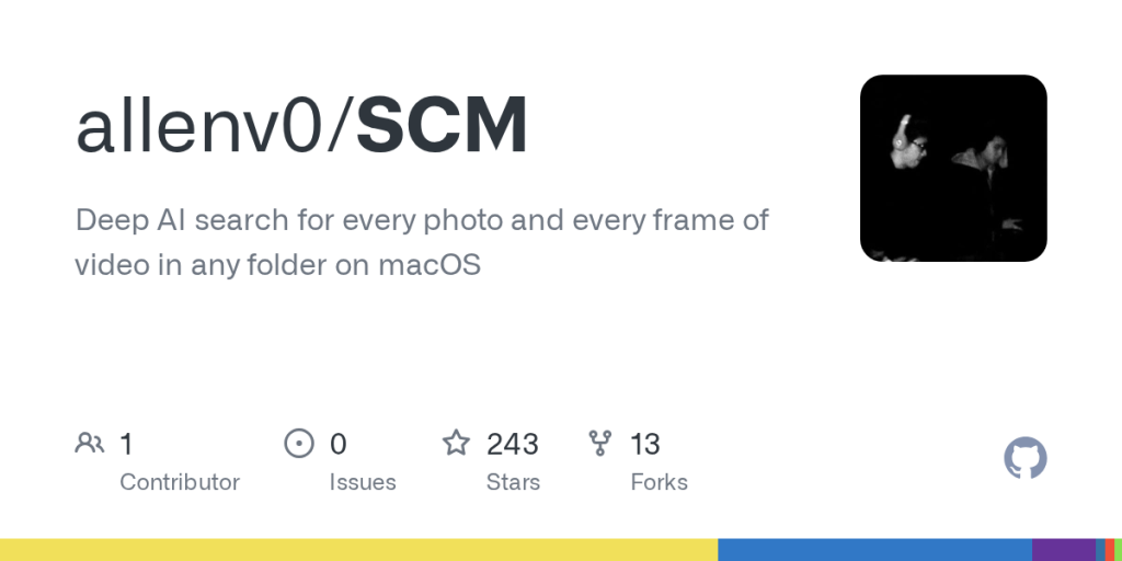 SCM：为 macOS 照片与视频逐帧提供 AI 搜索