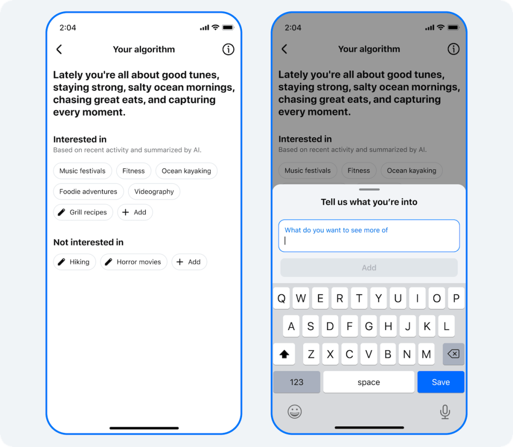 Meta 为 Facebook 上线「Your Algorithm」，用户可用自然语言调教推荐流