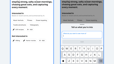 Meta 为 Facebook 上线「Your Algorithm」，用户可用自然语言调教推荐流